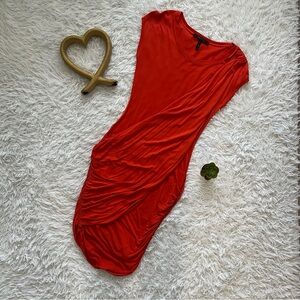 BCBGMaxAzria Asymmetrical Red Dress